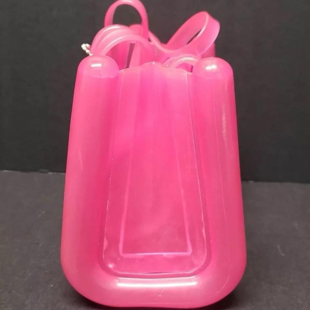 Melissa x Telfar Small Jelly Shopping Bag Clear Pink PVC Crossbody Tote NWT - Picture 3 of 8